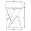 Accent Table Geometric Design - Natural