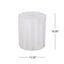 Outdoor End Table With Soft Wave Edge - Antique White