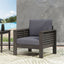 Slat Design Club Chairs With Cushions