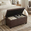 Dover - Storage Ottoman Bench - Distressed Brown