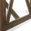Farmhouse Style Dining Table With Wood Like Top