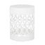 Outdoor Metal Large End Table, Modern Design