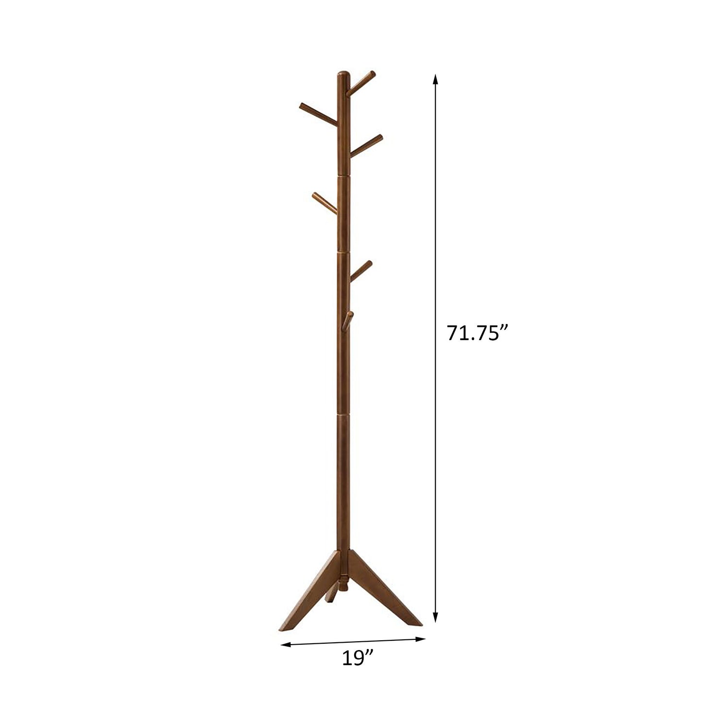 6 Hook Coat Rack With Rotating Top