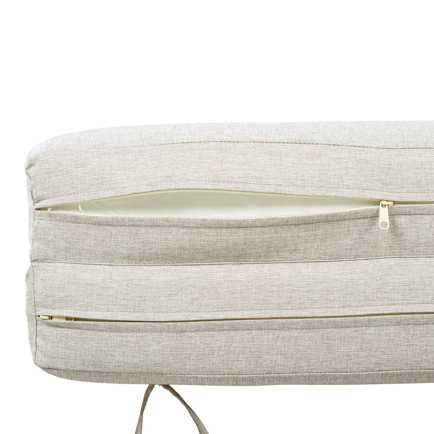 Outdoor Chaise Lounge Cushion Only, Water-Resistant Patio Lounge Chair Cushion With Removable Cover