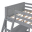 Full Over Full Bunk Bed With Desk
