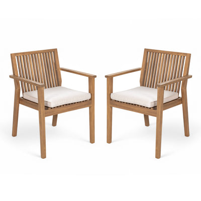 Patio Dining Chair, Comfortable Waterproof Seating (Set of 2)