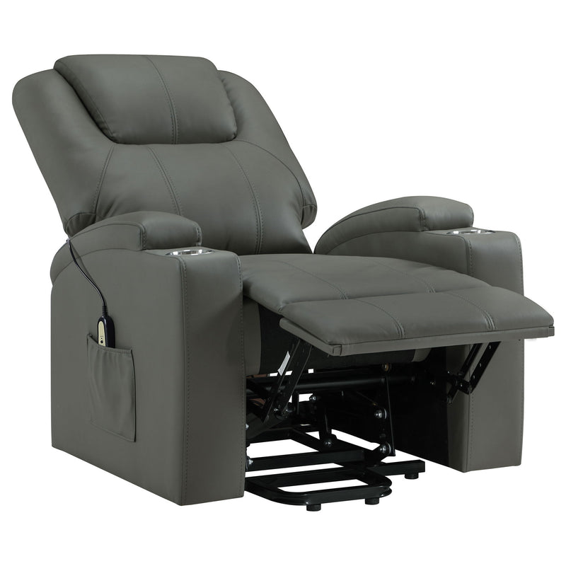 Macklin - Power Lift Massage Recliner With Heat And Dual Cupholders