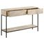 Terrace - 2 Drawer Entryway Console Table - White Washed
