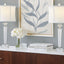 Diamond - Torch Contemporary Crystal Table Lamp (Set of 2) - Clear / Off White / Polished Nickel