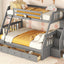 Bunk Bed With Drawers, Ladder And Storage Staircase