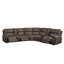 Gaia - 7 Piece P2 Power Sectional - Brown