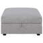 Austin - Square Upholstered Ottoman - Gray