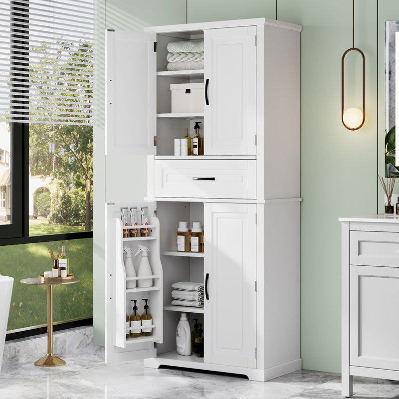 Bathroom Storage Cabinet With Drawer And Adjustable Shelf