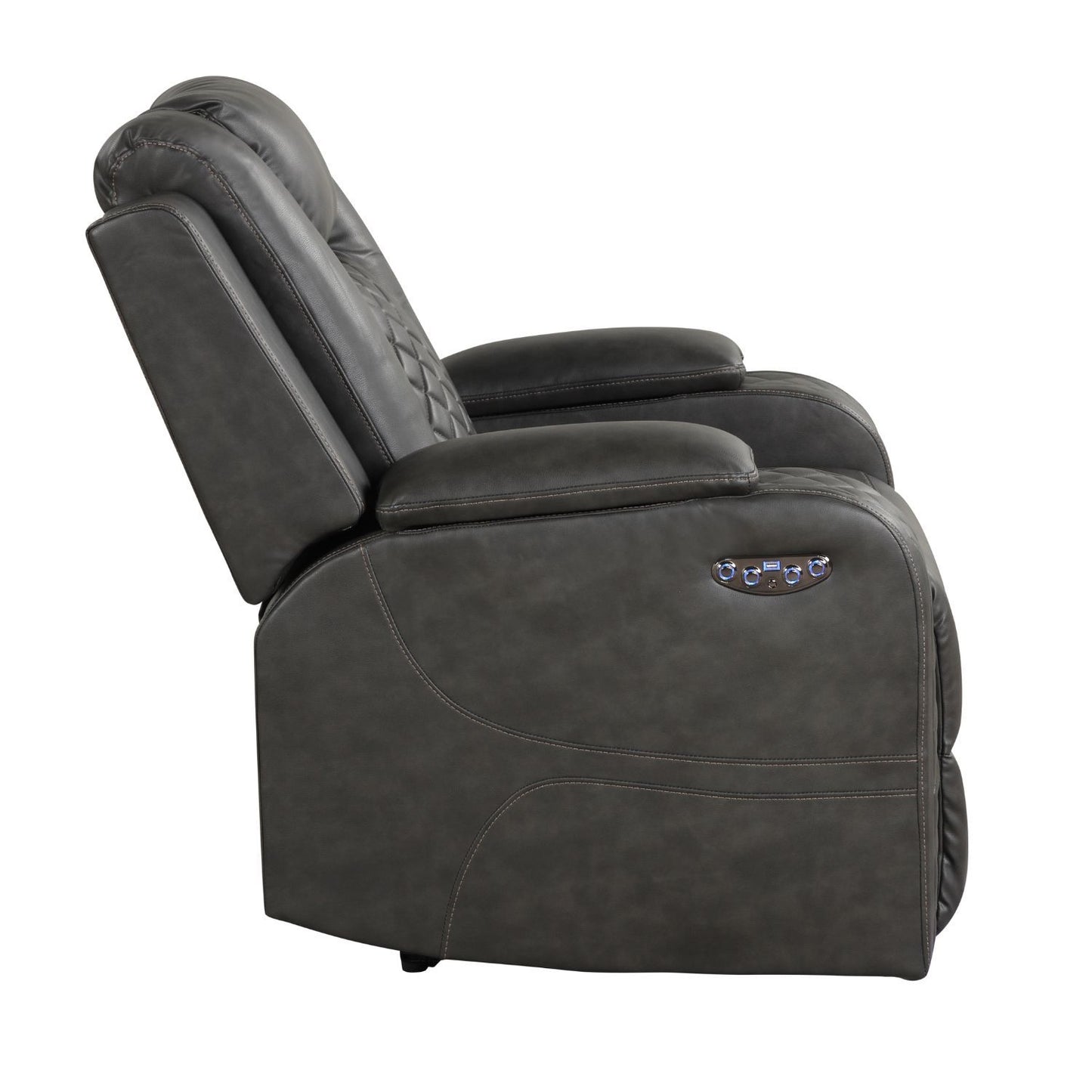 Benz - LED & Power Recliner With Adjustable Headrests And Ambient LED Lighting