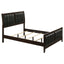 Full Panel Bed With Tufted Headboard Frame - Brown