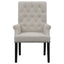 Norwich - Dining Arm Chair With Button Tufting And Rolled Top