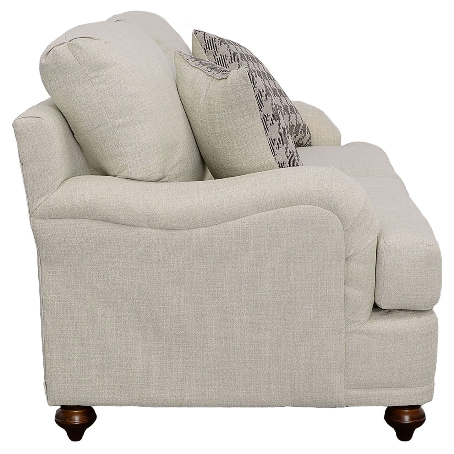 Anderson - 2 Piece Cushion Back Living Room Set - Gray