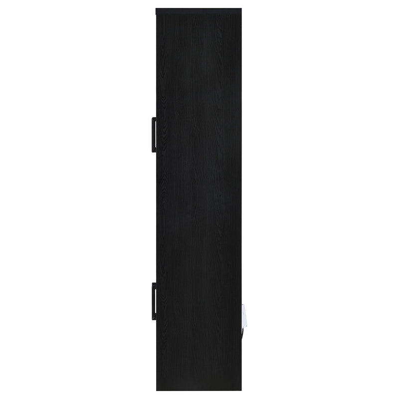 Shayne - 4 Door Display Cabinet With LED Lighting - Black