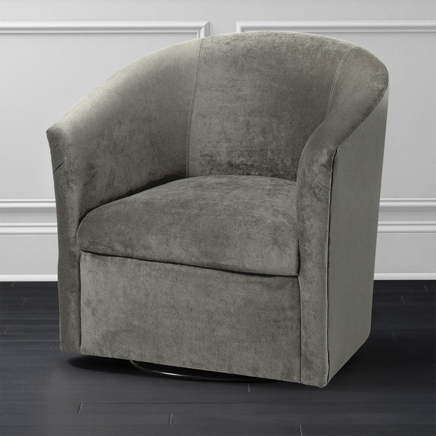 Eden - Swivel Chair With Upholstery And Hardwood Frame