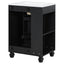 Classic Retro Bathroom Vanity With Sink, Door Shelf, Side Open Storage Frame