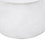 Outdoor Lightweight Concrete End Table With Hourglass Structure - Antique White