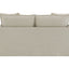 Upendo - Pattern Linen Loveseat With 2 Toss Pillows - Beige