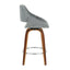 Fabrico - Mid Century Modern Counter Stool (Set of 2)
