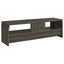 2 Drawer TV Console With Floating Top - Gray