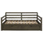 Twin Long 2 Drawer Daybed With Extendable Trundle, Storage Drawers, Fits Standard Mattress - Gray