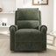 Manual Recliner Massage Chair With Swivel Rocker, 8 Massage Modes, Side Storage Pocket