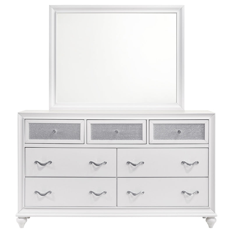 Randall - 7 Drawer Dresser With Mirror - White