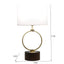 Bedroom Table Lamp With Circular Design - White