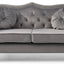 Stylish Flared Arm Loveseat