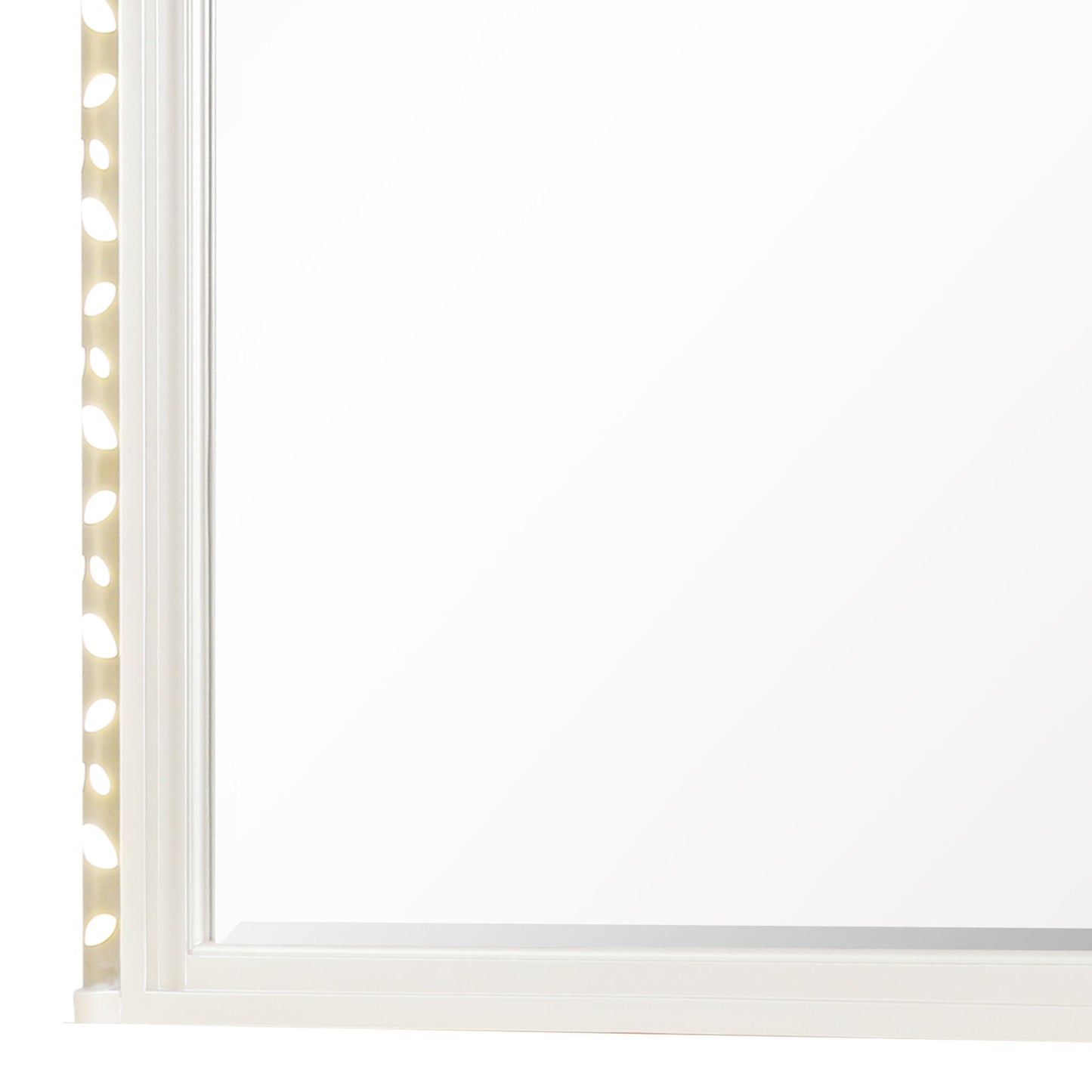 Cinderella - Bedroom Mirror With LED Frame Lighting (Dresser Not Included) - Beige