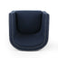 Modern Upholstered Swivel Club Chair With Nailhead Trim