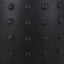 Outdoor End Table With Outstanding Studded Design - Matte Black