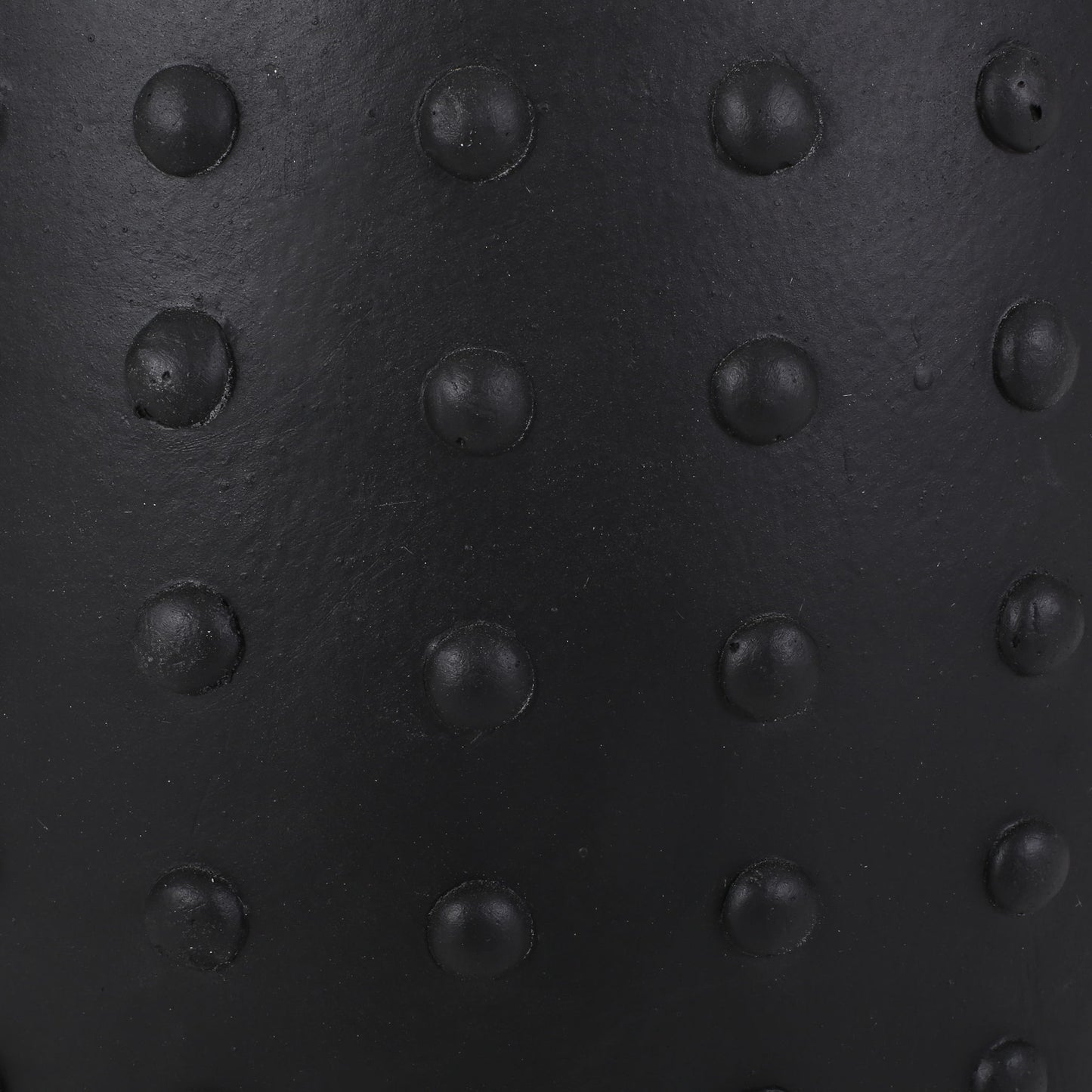 Outdoor End Table With Outstanding Studded Design - Matte Black