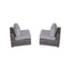 Minnesota - 9 Piece Sectional Sofa Set With Cushions - Gray Mix