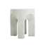 Outdoor Round Top Side Table / End Table, Living Room Accent Table - Antique White