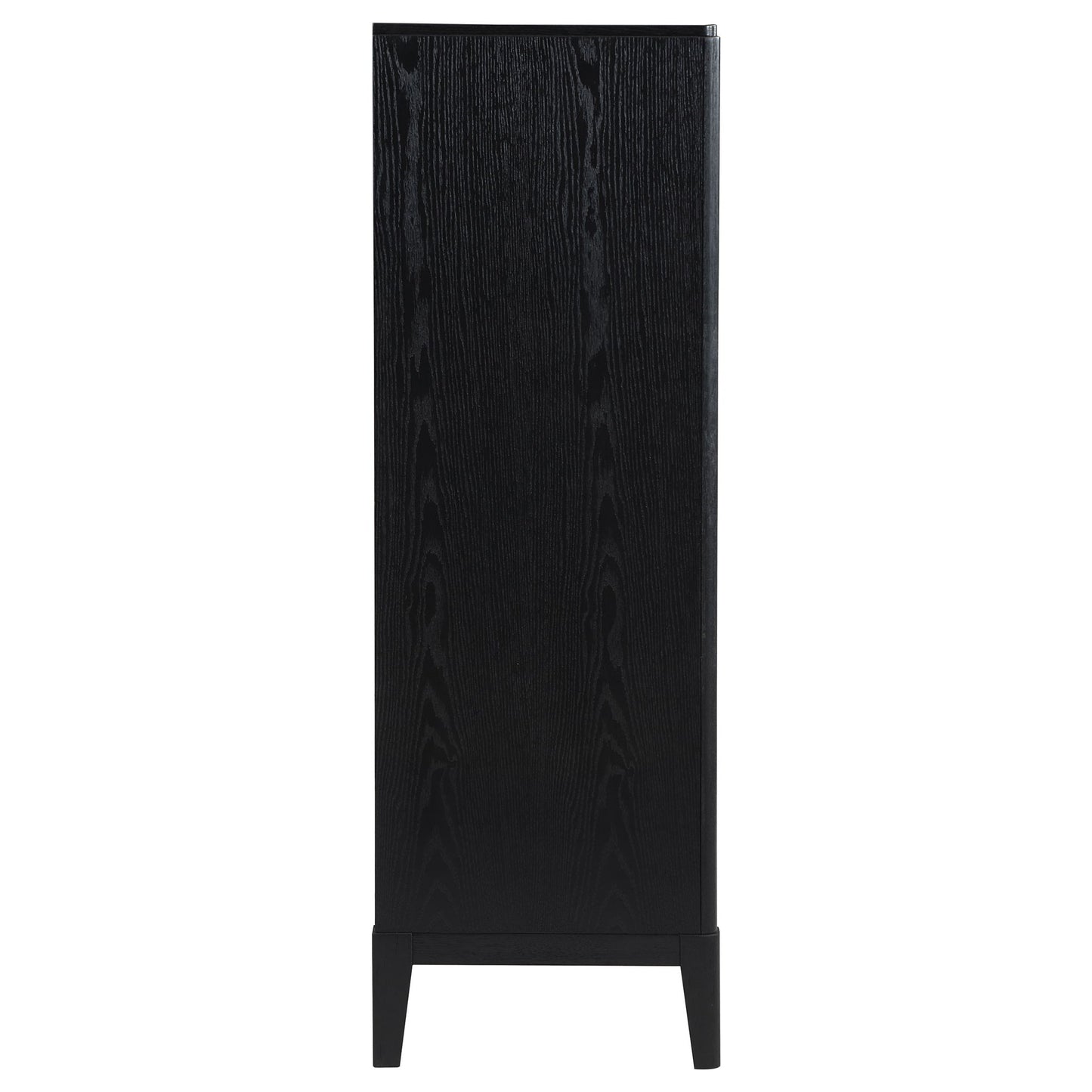 Mason - 5 Drawer Chest With Fluted Design - Black