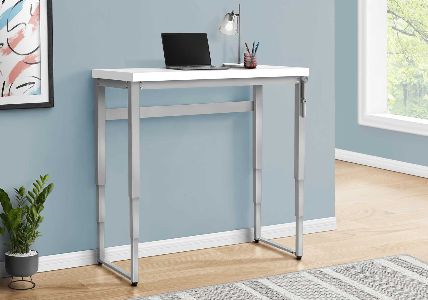 Computer Desk Home Office, Standing, Adjustable, Laptop