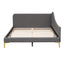 Upholstered Daybed With Headboard And Armrest, Support Legs