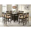 Upholstered Counter Height Stools (Set of 2) - Beige / Brown
