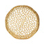 Modern Glam Mesh Coffee Table With Accents And - Gold