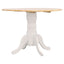 Greer - 5 Piece Dining Set With Drop Down Leaf Table And Curved Back Chairs - White