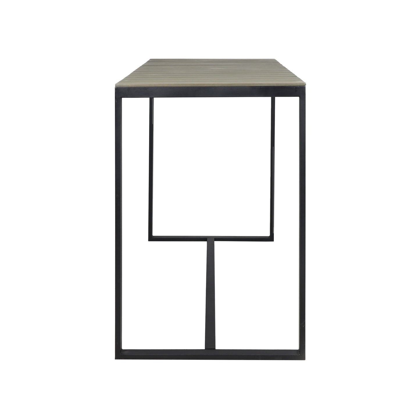 Ernesto - Outdoor Industrial Acacia Wood Bar Table