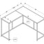Corner Accent Console Table For Entryway, Unique L-Shaped Design