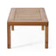Acacia Wood Loveseat And Coffee Table Set With Cushions