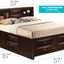 Marilla - Storage Bed With Bookcase Headboard