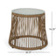 Conversation Set With Tempered Glass Table Top - Light Brown